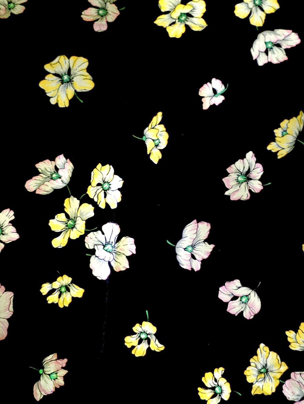 💛 Vintage Floral Fabric